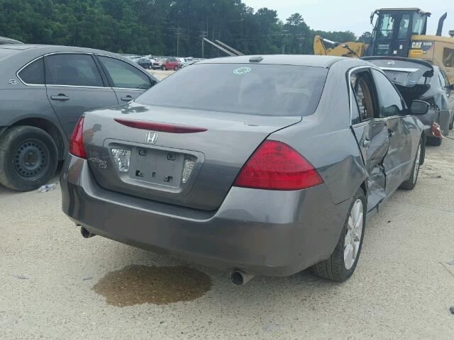 1HGCM66587A097347 - 2007 HONDA ACCORD EX GRAY photo 4