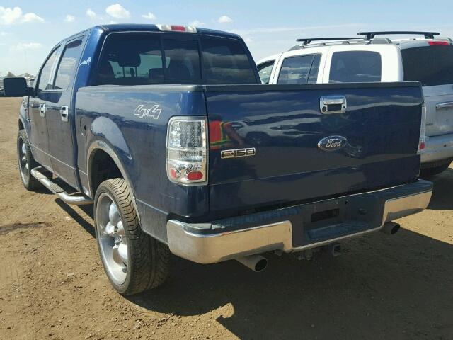 1FTPW14V17FB52949 - 2007 FORD F150 SUPER BLUE photo 3