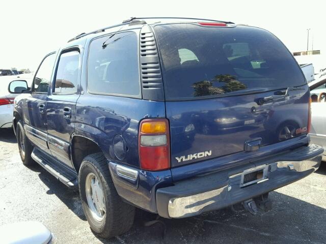 1GKEC13T01J142020 - 2001 GMC YUKON BLUE photo 3