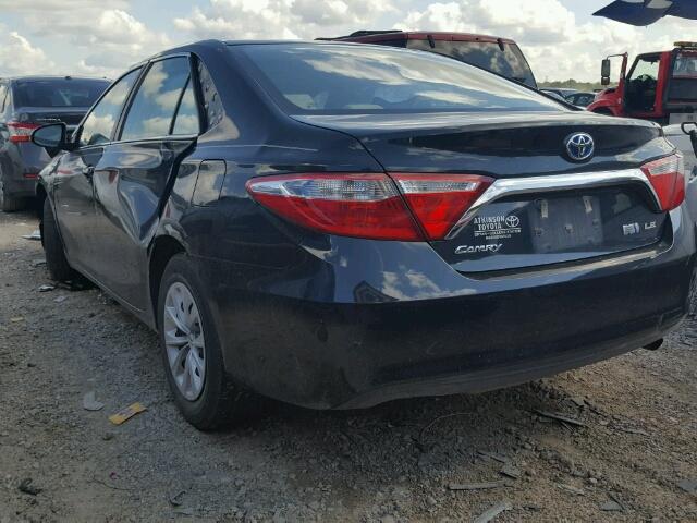 4T1BD1FK3FU154680 - 2015 TOYOTA CAMRY HYBR BLUE photo 3