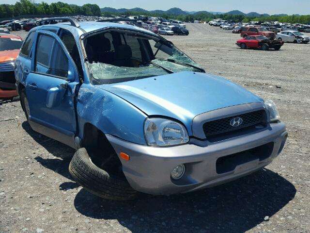 KM8SC73E53U504407 - 2003 HYUNDAI SANTA FE G BLUE photo 1