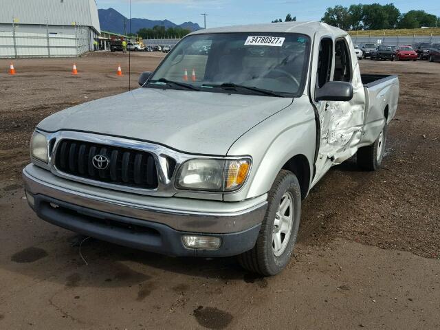 5TEVL52N21Z799641 - 2001 TOYOTA TACOMA XTR SILVER photo 2