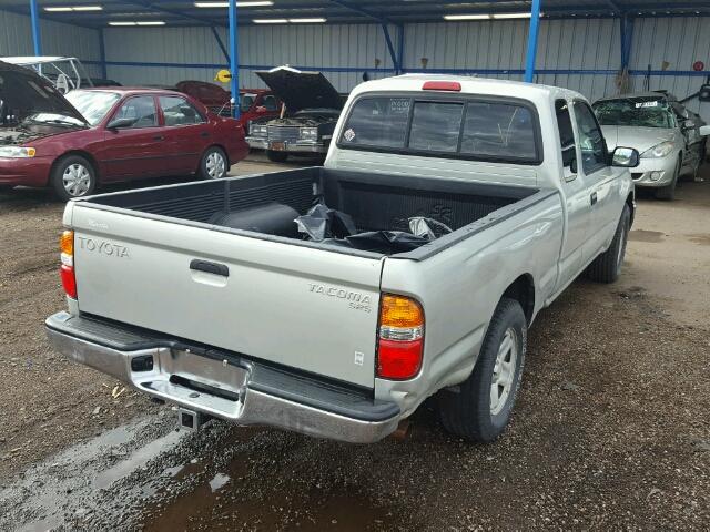 5TEVL52N21Z799641 - 2001 TOYOTA TACOMA XTR SILVER photo 4