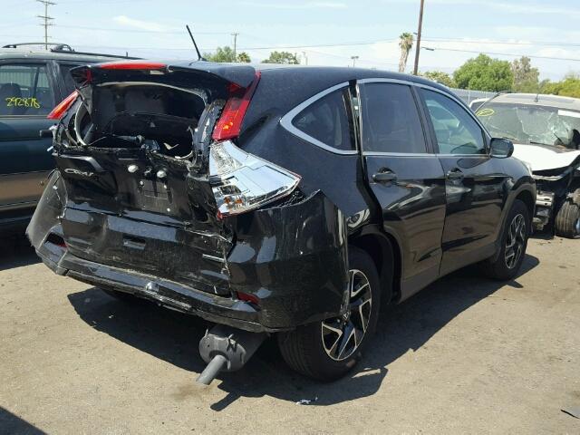 2HKRM3H44GH529758 - 2016 HONDA CR-V SE BLACK photo 4