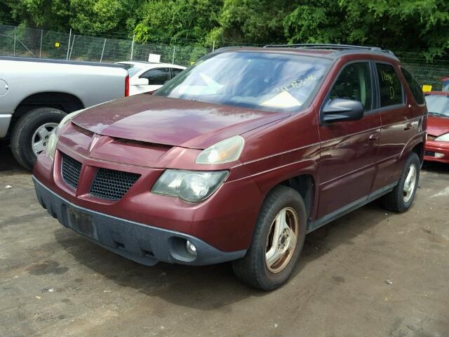 3G7DA03E92S608423 - 2002 PONTIAC AZTEK MAROON photo 2