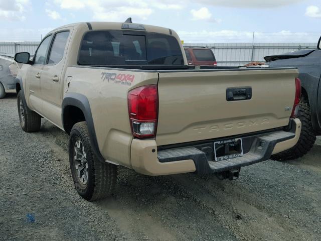 3TMCZ5AN5HM044742 - 2017 TOYOTA TACOMA DOU TAN photo 3