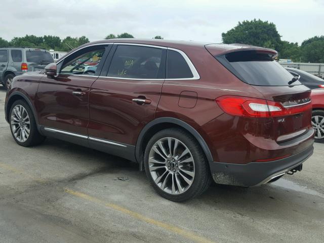 2LMTJ6LR7GBL46045 - 2016 LINCOLN MKX RESERV BROWN photo 9