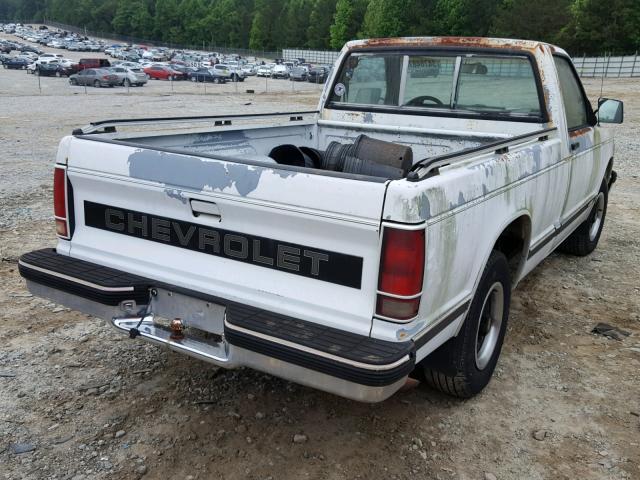 1GCCS14R4M8308253 - 1991 CHEVROLET S TRUCK S1 WHITE photo 4