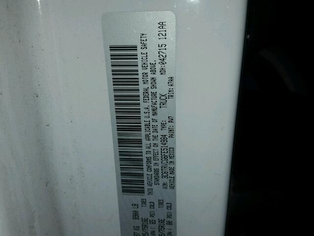 3C6TRVCG6FE514984 - 2015 RAM PROMASTER 白色 照片 10