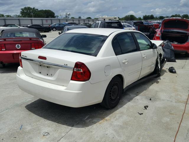 1G1ZS58F57F119847 - 2007 CHEVROLET MALIBU LS WHITE photo 4