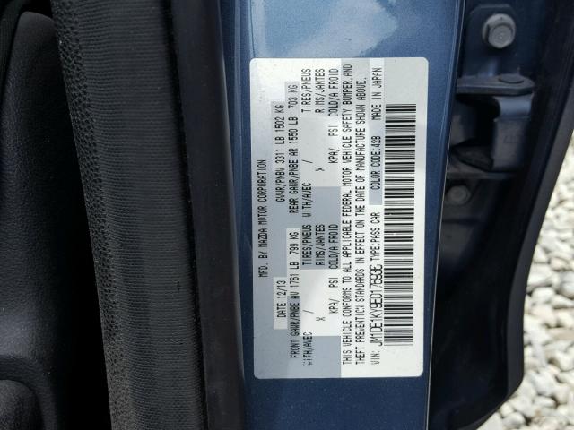 JM1DE1KY9E0176936 - 2014 MAZDA MAZDA2 SPO 蓝色 照片 10