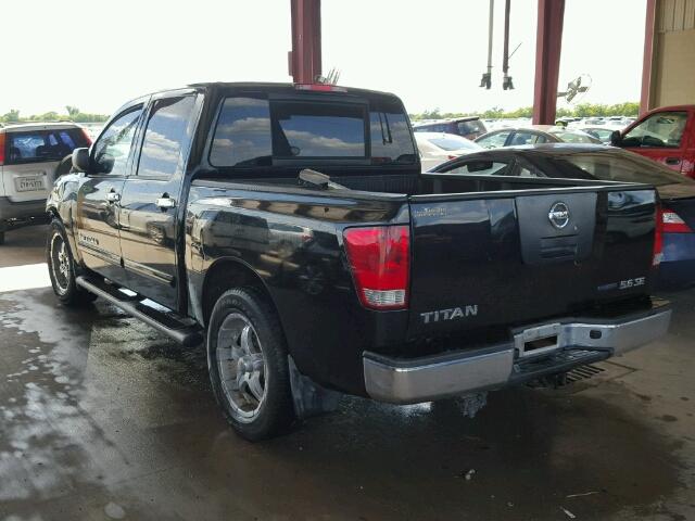 1N6BA07D38N328684 - 2008 NISSAN TITAN XE/S BLACK photo 3