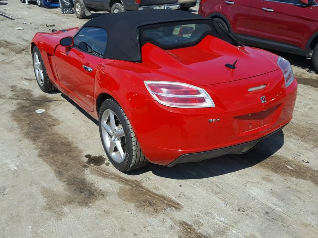 1G8MB35B87Y139502 - 2007 SATURN SKY RED photo 3