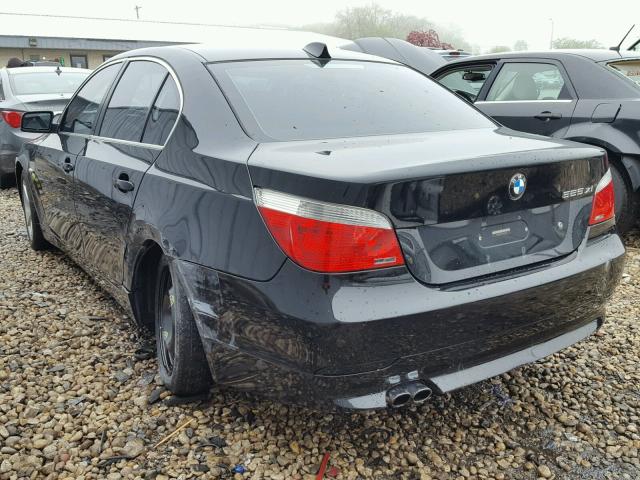 WBANF33567CW70395 - 2007 BMW 525 XI Սև լուսանկար 3