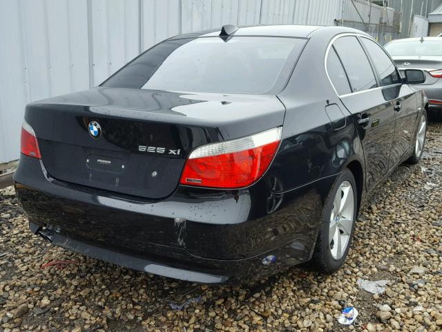 WBANF33567CW70395 - 2007 BMW 525 XI Սև լուսանկար 4