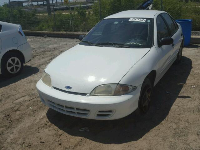 1G1JC5240Y7336560 - 2000 CHEVROLET CAVALIER WHITE photo 2