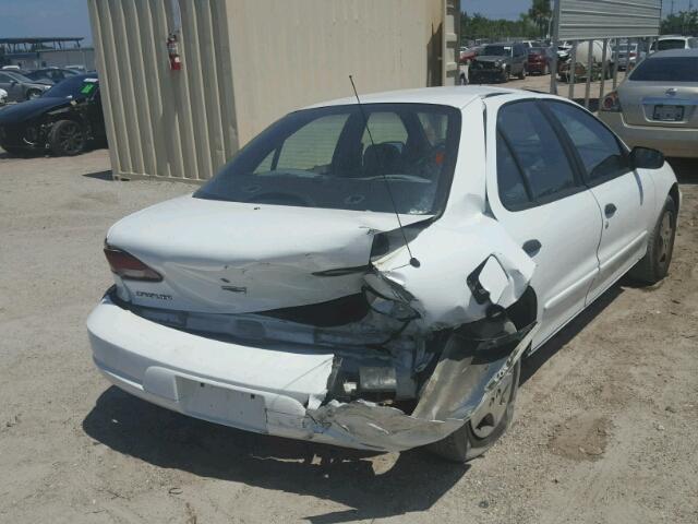 1G1JC5240Y7336560 - 2000 CHEVROLET CAVALIER WHITE photo 4