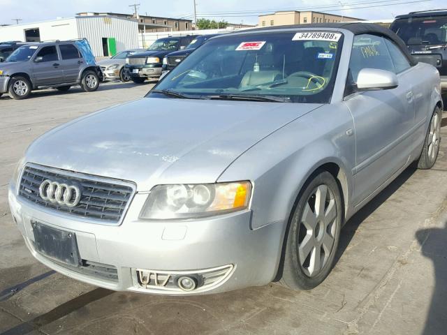 WAUDT48HX4K017731 - 2004 AUDI A4 QUATTRO SILVER photo 2