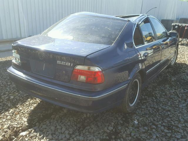 WBADD6328VBW27589 - 1997 BMW 528 I AUTO BLUE photo 4