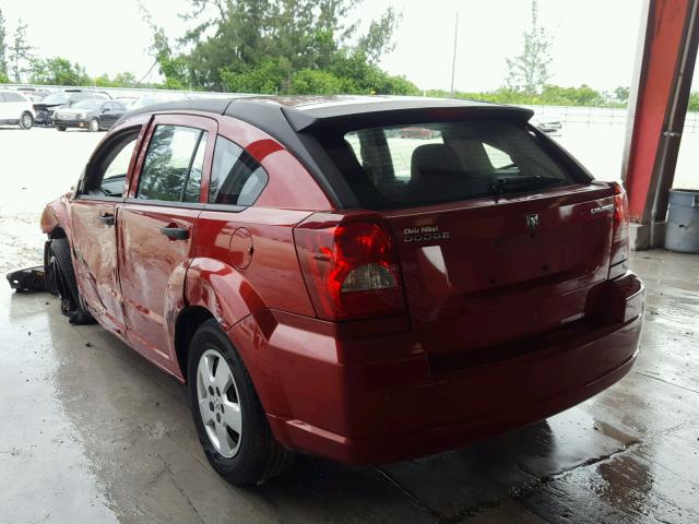 1B3HB28A39D151945 - 2009 DODGE CALIBER SE RED photo 3