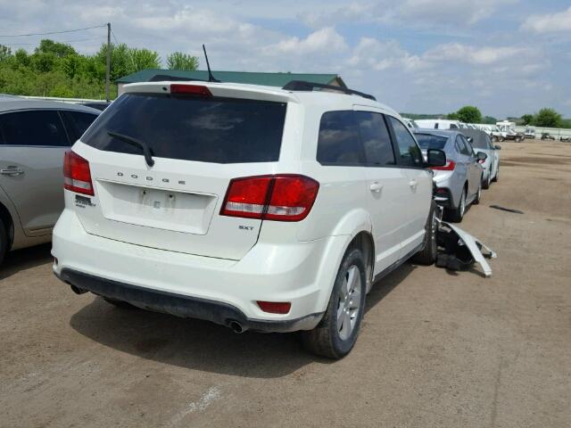 3C4PDDBG1CT289725 - 2012 DODGE JOURNEY SX WHITE photo 4