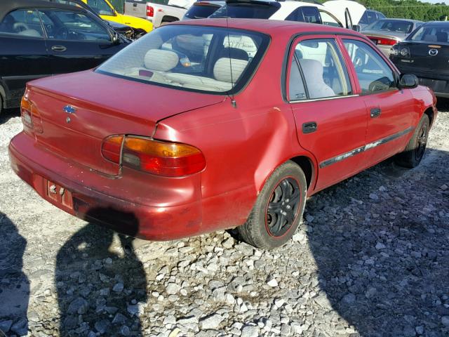 1Y1SK52861Z417604 - 2001 CHEVROLET GEO PRIZM RED photo 4