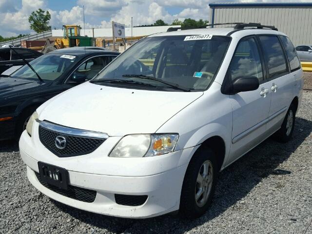 JM3LW28A720314520 - 2002 MAZDA MPV WAGON WHITE photo 2