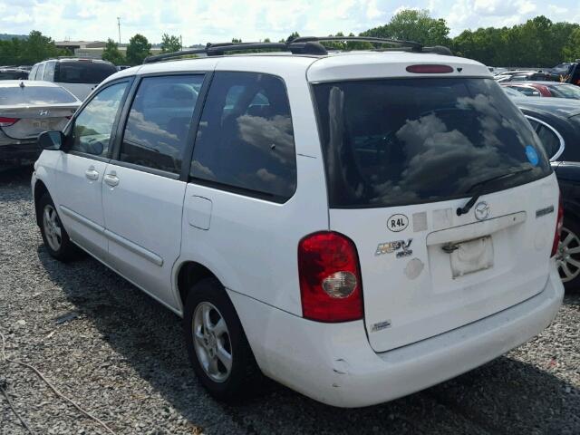 JM3LW28A720314520 - 2002 MAZDA MPV WAGON WHITE photo 3