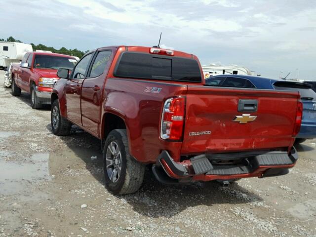 1GCGSDE37G1213521 - 2016 CHEVROLET COLORADO Z RED photo 3