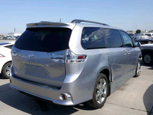 5TDXK3DC5BS045952 - 2011 TOYOTA SIENNA SPO SILVER photo 4