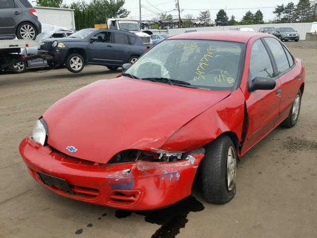 1G1JC524327390104 - 2002 CHEVROLET CAVALIER B RED photo 2