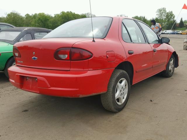 1G1JC524327390104 - 2002 CHEVROLET CAVALIER B RED photo 4