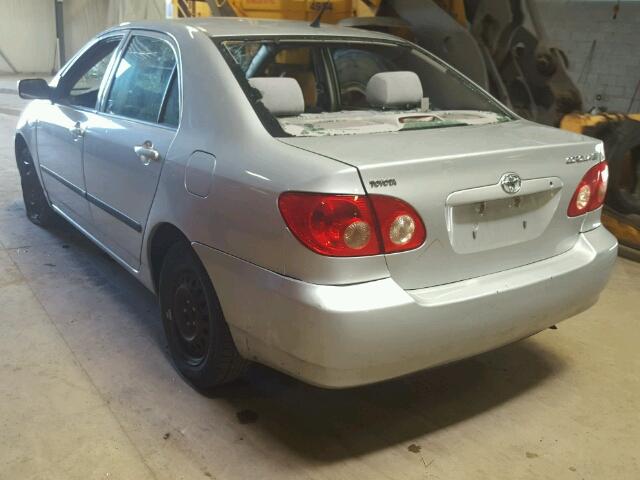 1NXBR32E25Z378101 - 2005 TOYOTA COROLLA CE SILVER photo 3