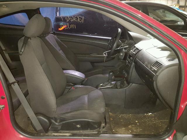 1G2AS18H497136963 - 2009 PONTIAC G5 RED photo 5