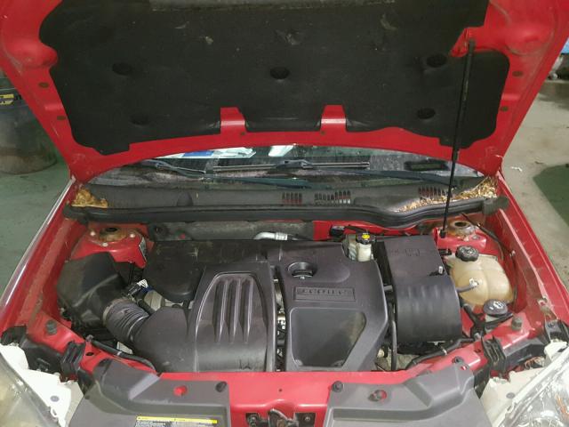 1G2AS18H497136963 - 2009 PONTIAC G5 RED photo 7