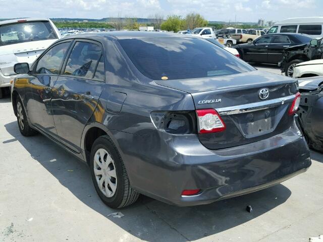 JTDBU4EE7B9159329 - 2011 TOYOTA COROLLA GRAY photo 3