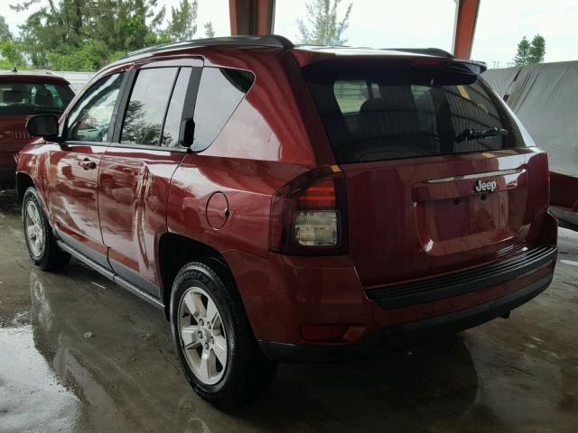 1C4NJCBA8FD218859 - 2015 JEEP COMPASS SP RED photo 3