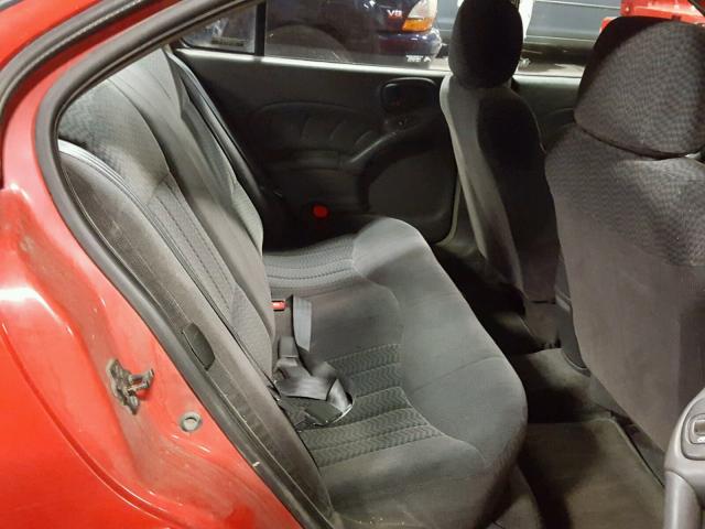 1G2NF52TX1M516695 - 2001 PONTIAC GRAND AM S RED photo 6