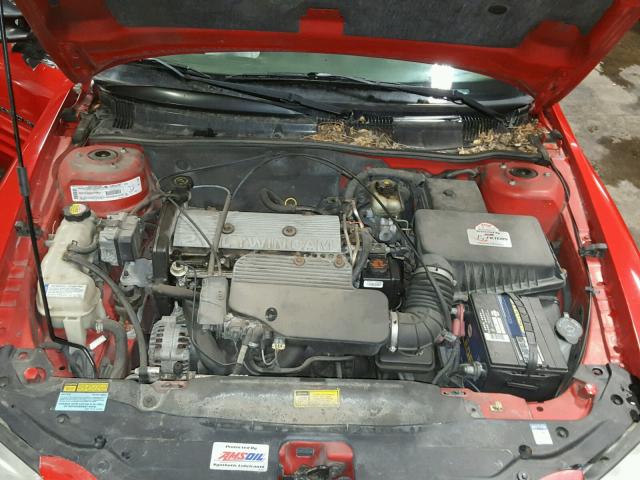 1G2NF52TX1M516695 - 2001 PONTIAC GRAND AM S RED photo 7
