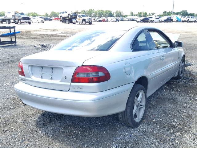 YV1NK53D31J024343 - 2001 VOLVO C70 TURBO SILVER photo 4