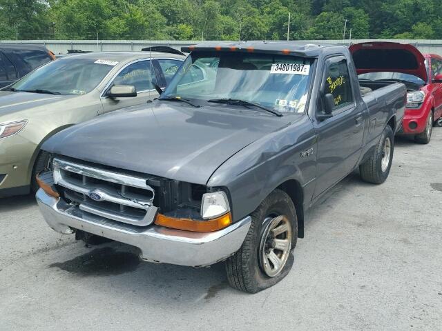 1FTYR10V7XUB21895 - 1999 FORD RANGER GRAY photo 2