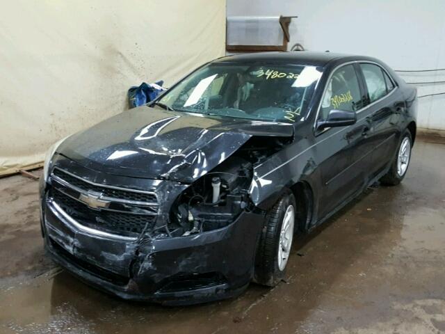 1G11B5SA0DF284338 - 2013 CHEVROLET MALIBU LS BLACK photo 2
