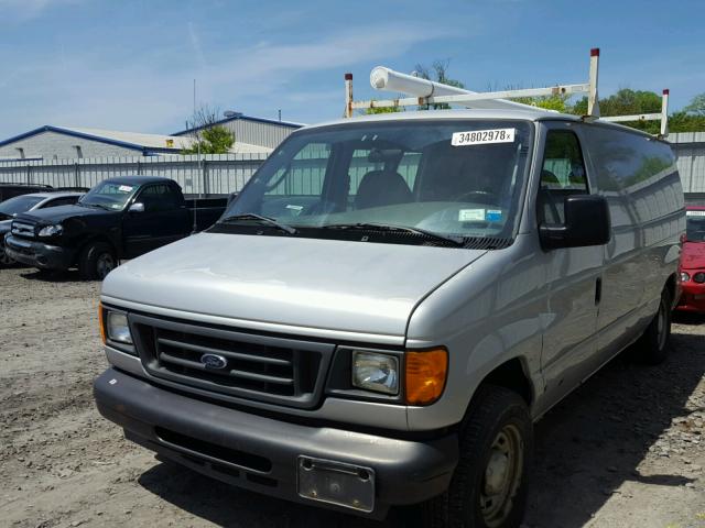 1FTRE14W94HA99342 - 2004 FORD ECONOLINE GRAY photo 2