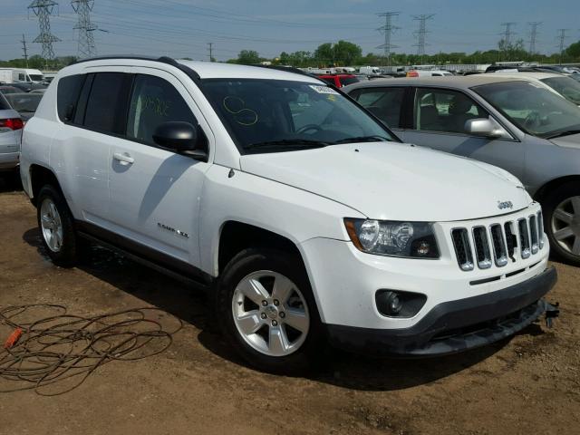 1C4NJCBA4FD397272 - 2015 JEEP COMPASS SP WHITE photo 1