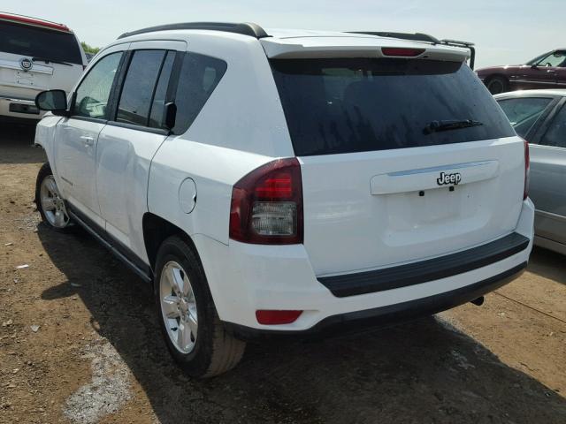 1C4NJCBA4FD397272 - 2015 JEEP COMPASS SP WHITE photo 3