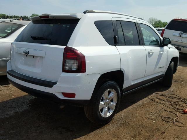 1C4NJCBA4FD397272 - 2015 JEEP COMPASS SP WHITE photo 4