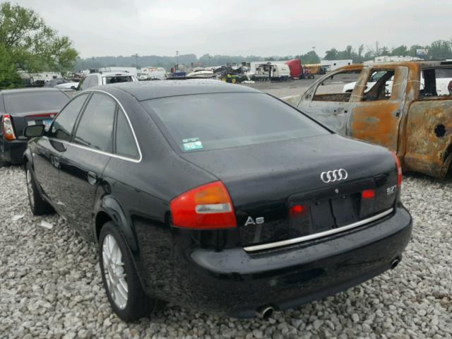 WAULD64BX2N037561 - 2002 AUDI A6 2.7T QU BLACK photo 3