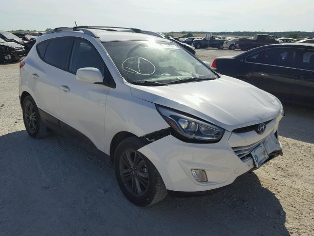 KM8JU3AG5EU930431 - 2014 HYUNDAI TUCSON GLS WHITE photo 1