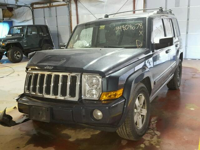 1J8HG48K37C562889 - 2007 JEEP COMMANDER GRAY photo 2