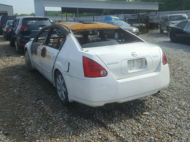 1N4BA41E15C838492 - 2005 NISSAN MAXIMA SE WHITE photo 3